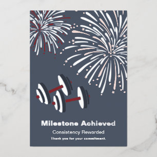 Meilenstein Vielen Dank für Ihr Engagement Fotolok Folien Feiertagskarte