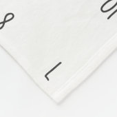 Meilenstein-Wachstumspfade - Teddy Bär Fleecedecke (Ecke)