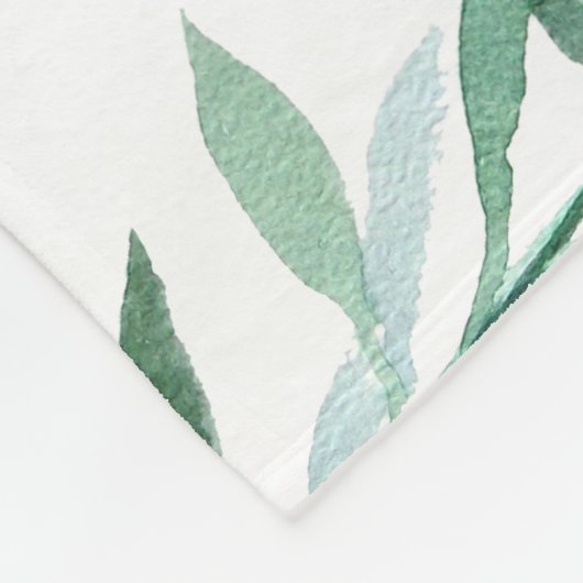 Meilensteine Aquarellwald Fox Fleecedecke (Ecke)