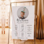 Meilensteine für das benutzerdefinierte Erste Gebu Poster<br><div class="desc">Feiern Sie die ersten 12 Monate Ihres Kleinen mit diesem ersten Geburtstagskarte. Passen Sie das Schild mit den jährlichen Meilensteinen Ihres Babys an. Um Text zum Design hinzuzufügen,  wählen Sie einfach die Schaltfläche "Anpassen" oben für erweiterte Anpassungsfunktionen.</div>