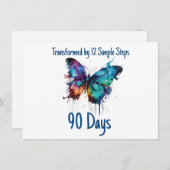 Meilensteine individuell gestalten - 12 einfache S Dankeskarte (Vorne/Hinten)