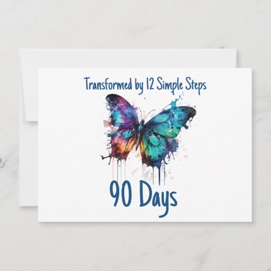 Meilensteine individuell gestalten - 12 einfache S Dankeskarte (Vorderseite)