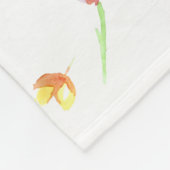 Meilensteine Monat Wasserfarbe Blume Fleecedecke (Ecke)