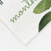 Meilensteine-Wachstumstracker Wasserfarbenrosen Fleecedecke (Ecke)