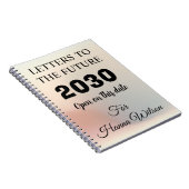 Meilensteine Zeitschriften, Briefe in die Zukunft Notizblock (Rechte Seite)