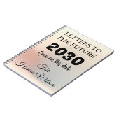 Meilensteine Zeitschriften, Briefe in die Zukunft Notizblock (Linke Seite)