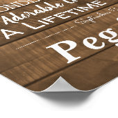 Meilensteine zum personalisierten Hochzeitstag Poster (Ecke)