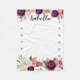 Meilensteinwachstumsverfolger Fleecedecke