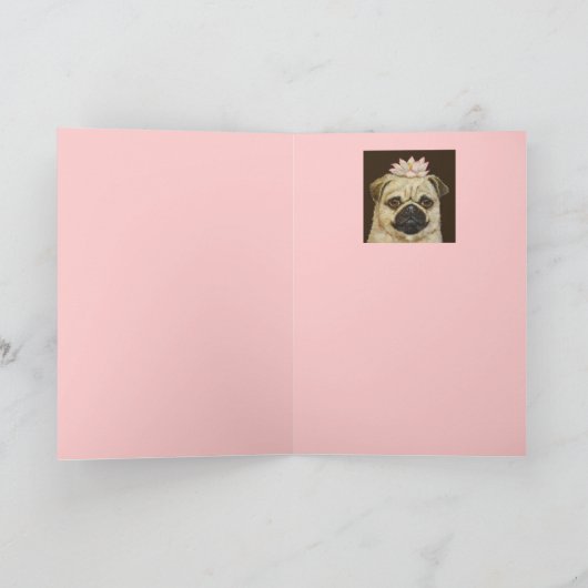 Meili der Mops-Karte Karte (Innenseite)