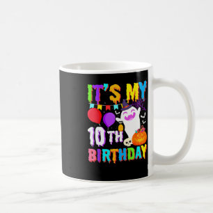 Mein 10. Geburtstag gibt Ghost Pumpkin Halloween C Kaffeetasse