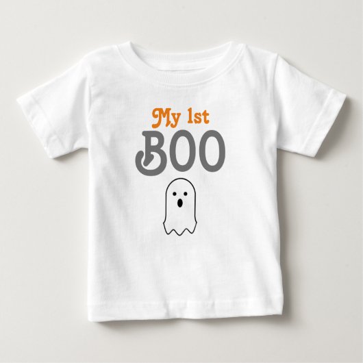 Mein 1. Boo Halloween Ghost Baby T-shirt (Vorderseite)