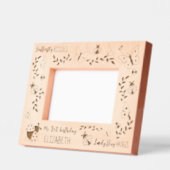 Mein 1. Geburtstag Buttefly-Ladybug Personalisiert Geätzte Rahmen (Links)
