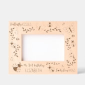 Mein 1. Geburtstag Buttefly-Ladybug Personalisiert Geätzte Rahmen (Vorderseite)