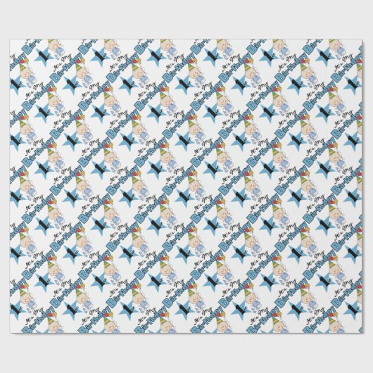 Mein 1. Geburtstag Geschenkpapier (Flach)