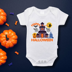 Mein 1. Halloween-Baby-Outfit Gruselgeschenk Süß Baby Strampler