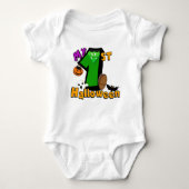 Mein 1. Halloween Little Frankenstein Baby Strampler (Vorderseite)
