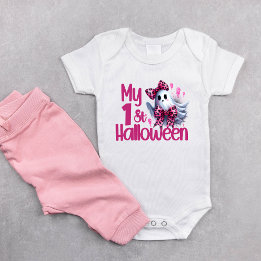 Mein 1. Halloween Lustiges Outfit Süßes Baby Mädch Strampler