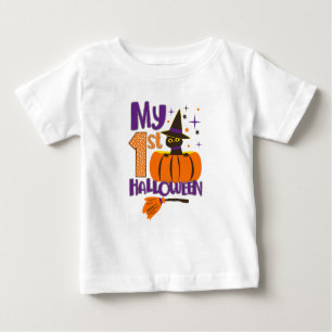 Mein 1. Halloween Pumpkin & Black Cat Baby T-shirt