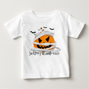 Mein 1. Halloween Pumpkin Personalisiert Baby T-shirt