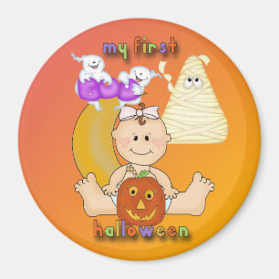 Mein 1. Halloween Round Magnet