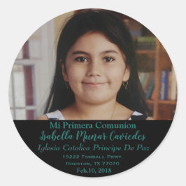 Mein 1. Kommunionsticker Runder Aufkleber