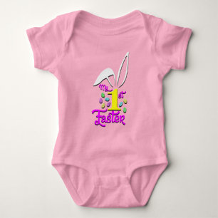 Mein 1. Ostern Baby Mädchen Rosa Bodysuit - Ostern Strampler