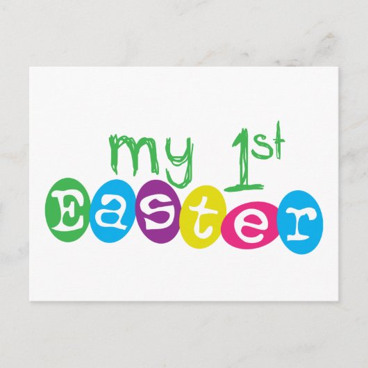 Mein 1. Ostern Feiertagspostkarte (Vorderseite)