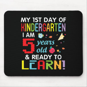 Mein 1. Tag im Kindergarten Ich bin 5 Jahre alt un Mousepad