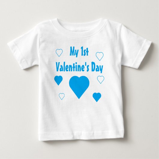 Mein 1. Valentinstag Baby T-shirt (Vorderseite)