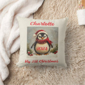 Mein 1. Weihnachten, individuelles Geschenk, Pingu Kissen (Decke)