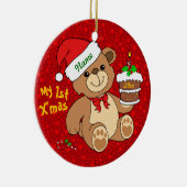 Mein 1. Weihnachten Keramik Ornament (Rechts)