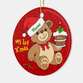 Mein 1. Weihnachten Keramik Ornament (Links)