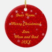 Mein 1. Weihnachten Keramik Ornament (Hinten)