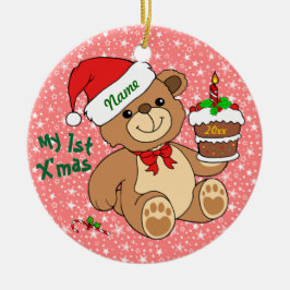 Mein 1. Weihnachten Keramik Ornament