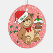 Mein 1. Weihnachten Keramik Ornament (Links)