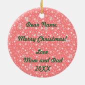 Mein 1. Weihnachten Keramik Ornament (Hinten)