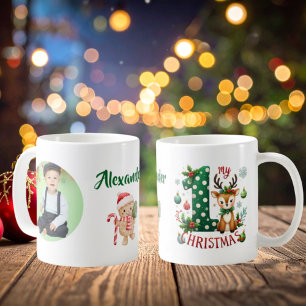 Mein 1. Weihnachten Kleiner Rentiere Foto Kaffeetasse
