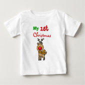 Mein 1. Weihnachten (Weihnachtsren) Baby T-shirt (Vorderseite)