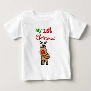 Mein 1. Weihnachten (Weihnachtsren) Baby T-shirt