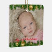 Mein 1. Weihnachtsbaumdekor im Foto Keramikornament (Rechts)