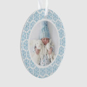 Mein 1. Weihnachtsblauer Schneeflocken Akryllische Ornament (Vorderseite)