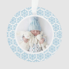 Mein 1. Weihnachtsblauer Schneeflocken Akryllische Ornament