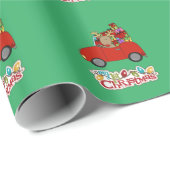 Mein 1. Weihnachtsfahrer Rentier Geschenkpapier (Rolleneckpunkt)