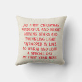 Mein 1. Weihnachtsgeschenk für Weihnachten, Kissen (Rückseite)