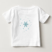 Mein 1. Weihnachtsgingerbrot Boy Snowy Tree Baby T-shirt (Rückseite)