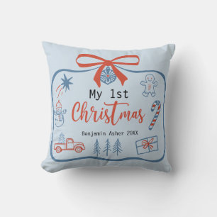 Mein 1. Weihnachtsjunge Personalisiert Kissen