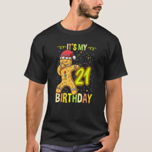 Mein 21. Geburtstag Dabbing Lebkuchen T-Shirt