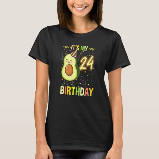 Mein 24. Geburtstag T-Shirt (Vorderseite)