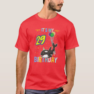 Mein 29. Geburtstag Orca Sea Animal T-Shirt