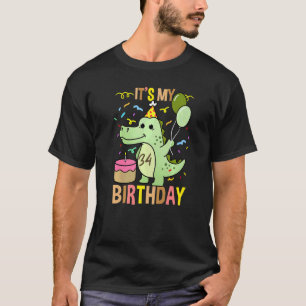 Mein 34. Geburtstag Krokodil-Alligator T-Shirt